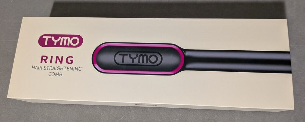 NEW TYMO Ring Hair Straightening Comb - Anti-Scald Ceramic Heated Brush